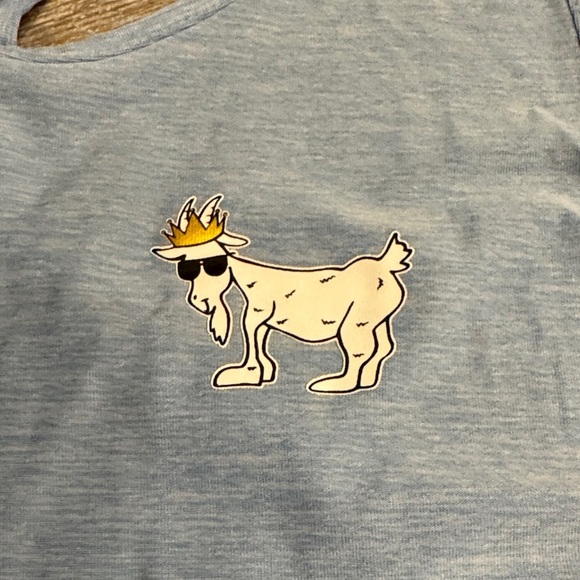 GOAT Women's Light Blue Tank Top - Picture 3 of 4